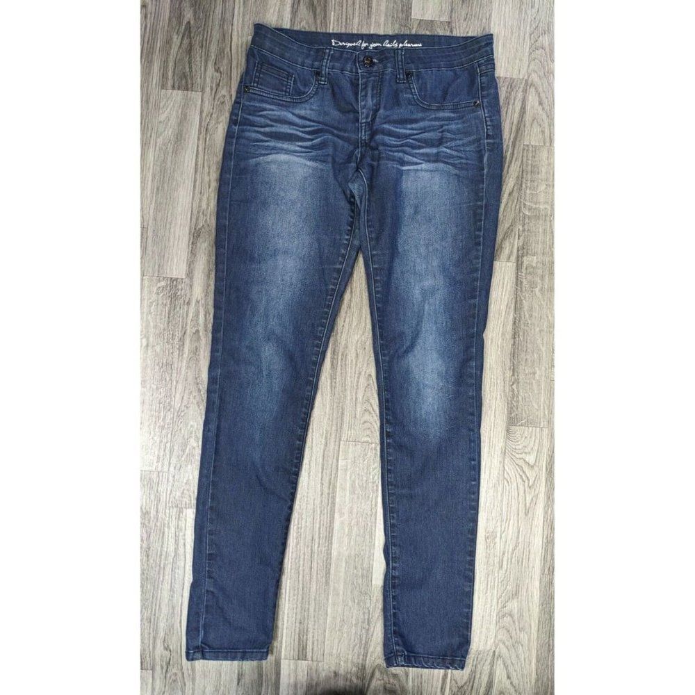I Jeans By Buffalo Women Size 6 / 28 Skinny Sequins Embroidered Denim Blue Jeans